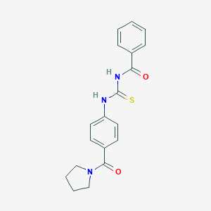 N-benzoyl-N'-[4-(1-pyrrolidinylcarbonyl)phenyl]thiourea