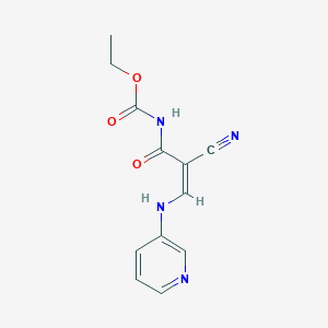 ethyl N-[2-cyano-3-(3-pyridinylamino)acryloyl]carbamate