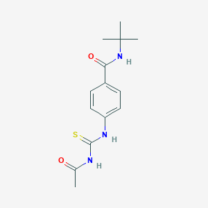 molecular formula C14H19N3O2S B269118 4-[(acetylcarbamothioyl)amino]-N-tert-butylbenzamide 