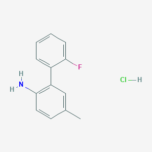 2-(2-Fluorophenyl)-4-methylaniline;hydrochloride