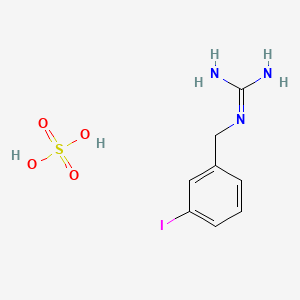 molecular formula C8H12IN3O4S B2691192 m-Iodobenzylguanidine sulfate CAS No. 103346-16-3; 87862-25-7