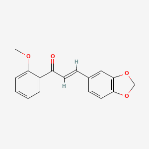 molecular formula C17H14O4 B2691196 (2E)-3-(2H-1,3-苯并二氧杂环-5-基)-1-(2-甲氧基苯基)丙-2-烯-1-酮 CAS No. 1352346-89-4