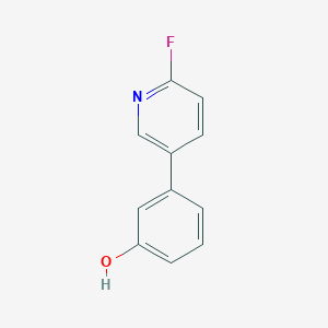 molecular formula C11H8FNO B2691214 3-(6-氟吡啶-3-基)苯酚 CAS No. 1400975-00-9