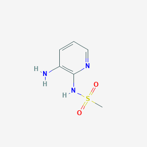 molecular formula C6H9N3O2S B2691225 N-(3-aminopyridin-2-yl)methanesulfonamide CAS No. 1564916-50-2