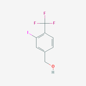 molecular formula C8H6F3IO B2691240 3-Iodo-4-(trifluoromethyl)benzyl alcohol CAS No. 372120-52-0
