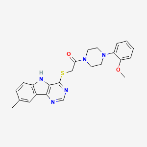 4-chloro-N-(1-{[1-(4-methylphenyl)-5-oxopyrrolidin-3-yl]carbonyl}piperidin-4-yl)benzenesulfonamide
