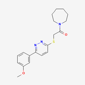 molecular formula C19H23N3O2S B2691261 1-(Azepan-1-yl)-2-((6-(3-methoxyphenyl)pyridazin-3-yl)thio)ethanone CAS No. 893988-79-9