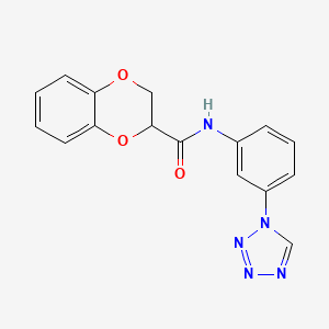 N-[3-(1H-1,2,3,4-tetrazol-1-yl)phenyl]-2,3-dihydro-1,4-benzodioxine-2-carboxamide