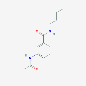 molecular formula C14H20N2O2 B269127 N-butyl-3-(propanoylamino)benzamide 