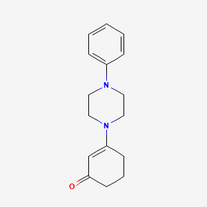 molecular formula C16H20N2O B2691275 3-(4-苯基哌嗪-1-基)环己-2-烯-1-酮 CAS No. 1023878-45-6