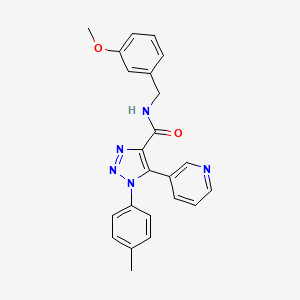 molecular formula C23H21N5O2 B2691276 N-(5-{(Z)-2-[4-({[4-(氨基砜基)苯基]氨基砜基}苯基)乙烯基}-3-甲基异噁唑-4-基)丙酰胺 CAS No. 1207057-54-2