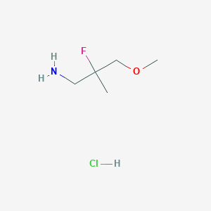 molecular formula C5H13ClFNO B2691278 2-氟-3-甲氧基-2-甲基丙酸-1-胺盐酸盐 CAS No. 1785395-86-9