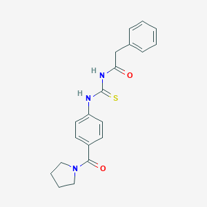 N-(phenylacetyl)-N'-[4-(1-pyrrolidinylcarbonyl)phenyl]thiourea