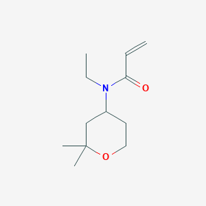molecular formula C12H21NO2 B2691317 N-(2,2-Dimethyloxan-4-yl)-N-ethylprop-2-enamide CAS No. 2224290-56-4