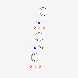 4-(N-benzyl-N-methylsulfamoyl)-N-(4-(methylsulfonyl)phenyl)benzamide