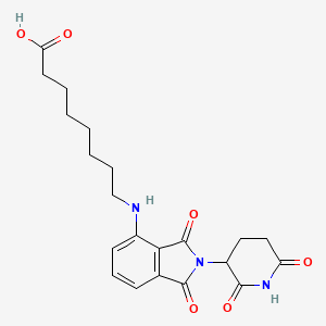 molecular formula C21H25N3O6 B2691331 Pomalidomide-C7-COOH CAS No. 2225940-51-0