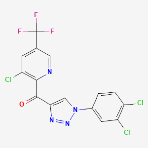 3-chloro-2-{[1-(3,4-dichlorophenyl)-1H-1,2,3-triazol-4-yl]carbonyl}-5-(trifluoromethyl)pyridine