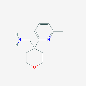 molecular formula C12H18N2O B2691344 [4-(6-Methylpyridin-2-yl)oxan-4-yl]methanamine CAS No. 1439896-53-3
