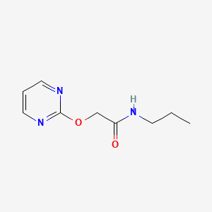 molecular formula C9H13N3O2 B2691358 N-丙基-2-(嘧啶-2-氧基)乙酰胺 CAS No. 1286726-85-9