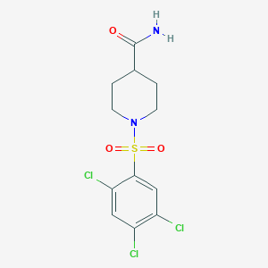 1-(2,4,5-Trichlorobenzenesulfonyl)piperidine-4-carboxamide