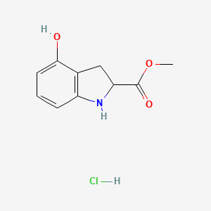 molecular formula C10H12ClNO3 B2691380 甲基-4-羟基吲哚-2-羧酸盐酸盐 CAS No. 2173997-14-1
