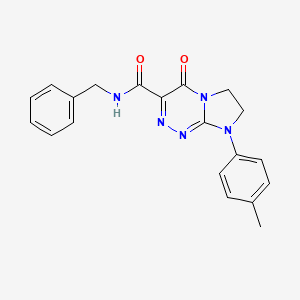 molecular formula C20H19N5O2 B2691386 N-benzyl-4-oxo-8-(p-tolyl)-4,6,7,8-tetrahydroimidazo[2,1-c][1,2,4]triazine-3-carboxamide CAS No. 946310-91-4