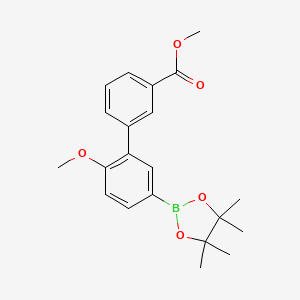 Methyl 2'-methoxy-5'-(4,4,5,5-tetramethyl-1,3,2-dioxaborolan-2-yl)-[1,1'-biphenyl]-3-carboxylate