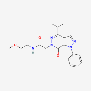 2-(4-isopropyl-7-oxo-1-phenyl-1H-pyrazolo[3,4-d]pyridazin-6(7H)-yl)-N-(2-methoxyethyl)acetamide