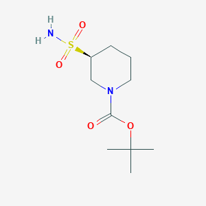 molecular formula C10H20N2O4S B2691414 叔丁基(3S)-3-磺酰基哌啶-1-羧酸酯 CAS No. 2165518-75-0