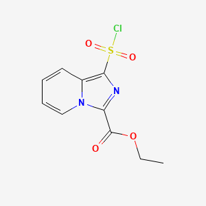 Ethyl 1-(chlorosulfonyl)imidazo[1,5-a]pyridine-3-carboxylate