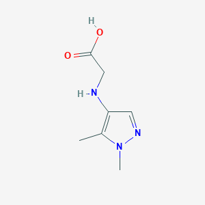 molecular formula C7H11N3O2 B2691418 2-[(1,5-Dimethylpyrazol-4-yl)amino]acetic acid CAS No. 2247207-00-5
