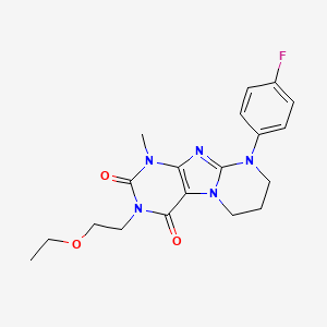 3-(2-ethoxyethyl)-9-(4-fluorophenyl)-1-methyl-7,8-dihydro-6H-purino[7,8-a]pyrimidine-2,4-dione