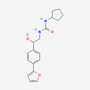 3-Cyclopentyl-1-{2-[4-(furan-2-yl)phenyl]-2-hydroxyethyl}urea