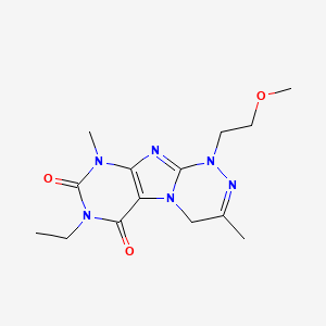 7-Ethyl-1-(2-methoxyethyl)-3,9-dimethyl-4H-purino[8,7-c][1,2,4]triazine-6,8-dione