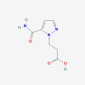 3-(5-carbamoyl-1H-pyrazol-1-yl)propanoic acid