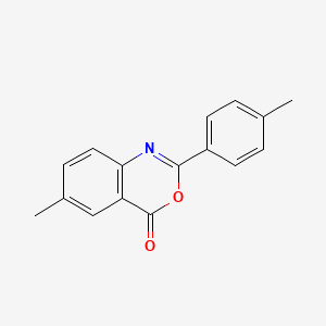 molecular formula C16H13NO2 B2691459 6-methyl-2-(4-methylphenyl)-4H-3,1-benzoxazin-4-one CAS No. 40728-70-9