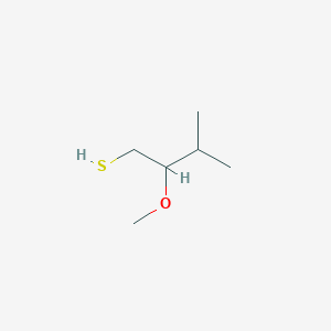 molecular formula C6H14OS B2691465 2-Methoxy-3-methylbutane-1-thiol CAS No. 1853074-03-9