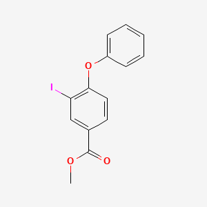 molecular formula C14H11IO3 B2691471 Methyl 3-iodo-4-phenoxybenzoate CAS No. 100725-29-9