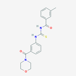 3-methyl-N-{[3-(morpholin-4-ylcarbonyl)phenyl]carbamothioyl}benzamide