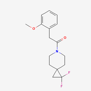 1-(1,1-Difluoro-6-azaspiro[2.5]octan-6-yl)-2-(2-methoxyphenyl)ethan-1-one