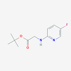 molecular formula C11H15FN2O2 B2691513 Tert-butyl 2-[(5-fluoropyridin-2-yl)amino]acetate CAS No. 2248296-40-2