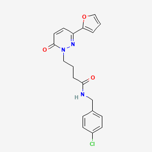 N-(4-chlorobenzyl)-4-(3-(furan-2-yl)-6-oxopyridazin-1(6H)-yl)butanamide