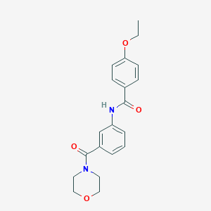 molecular formula C20H22N2O4 B269153 4-ethoxy-N-[3-(4-morpholinylcarbonyl)phenyl]benzamide 