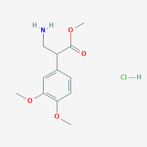 Methyl 3-amino-2-(3,4-dimethoxyphenyl)propanoate hydrochloride