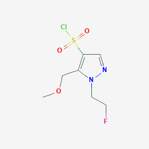 1-(2-fluoroethyl)-5-(methoxymethyl)-1H-pyrazole-4-sulfonyl chloride
