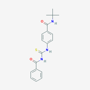 molecular formula C19H21N3O2S B269157 4-{[(benzoylamino)carbothioyl]amino}-N-(tert-butyl)benzamide 