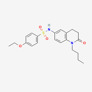 molecular formula C21H26N2O4S B2691583 N-(1-butyl-2-oxo-1,2,3,4-tetrahydroquinolin-6-yl)-4-ethoxybenzenesulfonamide CAS No. 941906-47-4