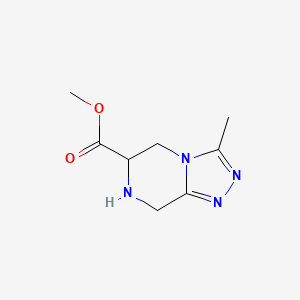 Methyl 3-methyl-5,6,7,8-tetrahydro-[1,2,4]triazolo[4,3-a]pyrazine-6-carboxylate