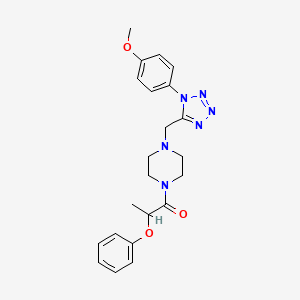 1-(4-((1-(4-methoxyphenyl)-1H-tetrazol-5-yl)methyl)piperazin-1-yl)-2-phenoxypropan-1-one
