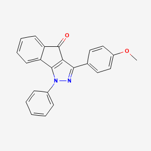 3-(4-Methoxyphenyl)-1-phenylindeno[2,3-D]pyrazol-4-one